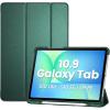 ProCase Smart Case for Galaxy Tab S10 Lite/S10 FE/S9 FE 10.9 Inch with S Pen Holder, Slim Trifold Stand Folio Hard Back Shell Protective Cover for 10.9″ Galaxy Tab S10 Lite/S10 FE/S9 FE -Black(Mgreen)