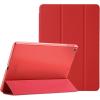 ProCase Smart Case for iPad 9.7 Inch iPad 6th/5th Generation 2018 2017(Model: A1893 A1954 A1822 A1823), Ultra Slim Lightweight Stand Cover with Translucent Frosted Back -Black(Red)