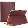 ProCase for iPad 9.7 Inch iPad 6th/5th Generation Case 2018 2017/iPad Air 2/Air 1 Case, Premium Leather Folio Corner Protection Multi-Angle Viewing Stand Cover with Front Pocket Pen Loop -Black(Brown)