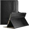 ProCase for iPad 9.7 Inch iPad 6th/5th Generation Case 2018 2017/iPad Air 2/Air 1 Case, Premium Leather Folio Corner Protection Multi-Angle Viewing Stand Cover with Front Pocket Pen Loop -Black(All Black)