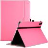 ProCase for iPad 9.7 Inch iPad 6th/5th Generation Case 2018 2017/iPad Air 2/Air 1 Case, Premium Leather Folio Corner Protection Multi-Angle Viewing Stand Cover with Front Pocket Pen Loop -Black(Pink)