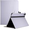 ProCase for iPad 9.7 Inch iPad 6th/5th Generation Case 2018 2017/iPad Air 2/Air 1 Case, Premium Leather Folio Corner Protection Multi-Angle Viewing Stand Cover with Front Pocket Pen Loop -Black(Light Purple)