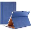 ProCase for iPad 9.7 Inch iPad 6th/5th Generation Case 2018 2017/iPad Air 2/Air 1 Case, Premium Leather Folio Corner Protection Multi-Angle Viewing Stand Cover with Front Pocket Pen Loop -Black(Navy)