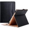 ProCase for iPad Pro 9.7 Case 2016 (Old Model), PU Leather Stand Folio Cover for iPad Pro 9.7 Inch (A1673/A1674/A1675) with 3 Viewing Angles & Pencil Holder & Document Card Pocket -Navy(Black)