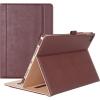 ProCase for iPad Pro 9.7 Case 2016 (Old Model), PU Leather Stand Folio Cover for iPad Pro 9.7 Inch (A1673/A1674/A1675) with 3 Viewing Angles & Pencil Holder & Document Card Pocket -Navy(Brown)