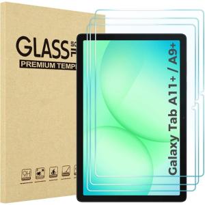 ProCase 1 Pack Screen Protector for Galaxy Tab A11 Plus 2025 / Tab A9 Plus 11 Inch 2023, HD Tempered Glass 9H Film Guard for Tab A11+ / A9+ 5G 11″(3 Pack)