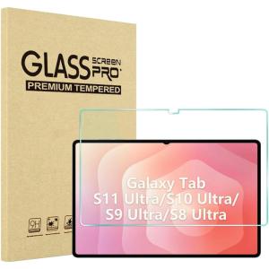 ProCase 1 Pack Screen Protector for Tablet Galaxy Tab S11/ Tab S10 Lite/Tab S10 FE 2025/Tab S9 FE 10.9″/ Tab S9 2023/ Tab S8 2022/ Tab S7 2020 11″, Hardness Tempered Glass Screen Film Guard(Tab S11 Ultra / S10 Ultra / S9 Ultra / S8 Ultra)