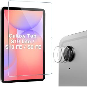 ProCase 2 Pack Screen Protectors + 3 Pack Camera Lens Protectors for Galaxy Tab S10 Lite 5G 10.9 inch/Tab S10 FE 2025 / Tab S9 FE 5G WiFi 10.9″ 2023, Tempered Glass Film Guard Compatible with S Pen(1)