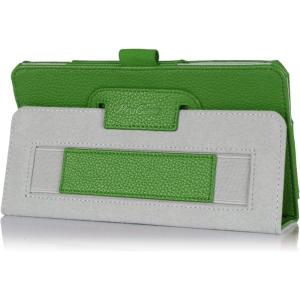 ProCase Folio Case with Stand for Samsung Galaxy Tab 4 7.0 Tablet 2014 (7 inch Tab 4, SM-T230 / T231 / T235), with Hand Strap, Bonus Stylus Pen Included (Green)