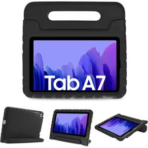 ProCase Kids Case for Galaxy Tab A7 10.4 2020 (T500 T503 T505 T507), Shock Proof Convertible Handle Stand Cover Lightweight Kids Friendly Protective Case for 10.4 inch Galaxy Tab A7 -Black(Black)