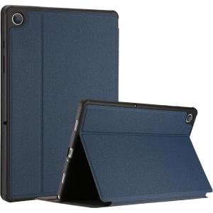 ProCase Protective Case for Galaxy Tab A9 Plus 11 Inch 2023, Folio Smart Slim Stand Cover for Galaxy Tab A9+ Tablet SM-X210/X215/X216/X218 -Black(Navy)