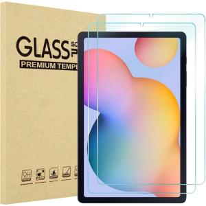 ProCase Screen Protector for Galaxy Tab S6 Lite 10.4 Inch 2024/2022/2020(SM-P620/P625/P613/P619/P615/P610), HD Clear 9H Hardness Tempered Glass Screen Saver Film Guard for Galaxy Tab S6 Lite -1 Pack(2)