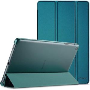 ProCase Slim Case for Galaxy Tab A 10.1 2019 Model T510 T515 T517, Lightweight Stand Case Shell Cover for 10.1 Inch Galaxy Tab A Tablet SM-T510 SM-T515 SM-T517 2019 Release -Black(Teal)