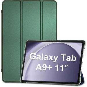ProCase Smart Case for Galaxy Tab A11+ Plus/A9+ Plus 11 Inch, Slim Stand Hard Back Shell Protective Tablet Cover Folio Case for 11″ Galaxy Tab A11+ Plus 2025/A9+ Plus 2023 -Black(Mgreen-1)