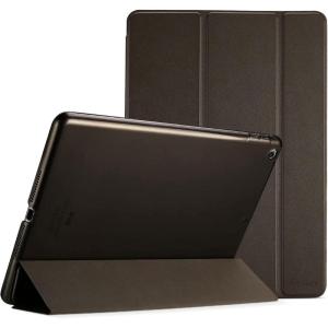 ProCase Smart Case for iPad 9.7 Inch iPad 6th/5th Generation 2018 2017(Model: A1893 A1954 A1822 A1823), Ultra Slim Lightweight Stand Cover with Translucent Frosted Back -Black(Brown)