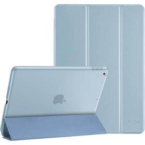ProCase Smart Case for iPad 9.7 Inch iPad 6th/5th Generation 2018 2017(Model: A1893 A1954 A1822 A1823), Ultra Slim Lightweight Stand Cover with Translucent Frosted Back -Black(Skyblue)