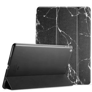 ProCase Smart Case for iPad 9.7 Inch iPad 6th/5th Generation 2018 2017(Model: A1893 A1954 A1822 A1823), Ultra Slim Lightweight Stand Cover with Translucent Frosted Back -Black(Blackmarble)