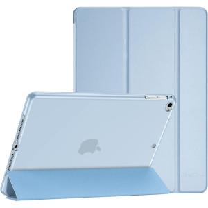 ProCase Smart Case for iPad 9.7 Inch iPad 6th/5th Generation, iPad Air 2/Air 1, Slim Soft TPU Stand Smart Cover for iPad 9.7 2018 2017 Model iPad Air 2 Air 1 -Purple(Skyblue)