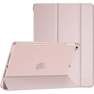 ProCase Smart Case for iPad 9.7 Inch iPad 6th/5th Generation, iPad Air 2/Air 1, Slim Soft TPU Stand Smart Cover for iPad 9.7 2018 2017 Model iPad Air 2 Air 1 -Purple(Pink)