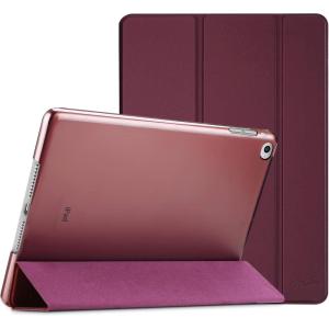 ProCase Smart Case for iPad Air 2 2014, Ultra Slim Lightweight Stand Protective Case Shell with Translucent Frosted Back Cover for iPad Air 2nd (A1566 A1567) -Teal(Wine)