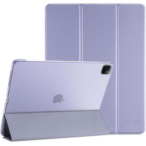 ProCase Smart Case for iPad Pro 12.9 2022/2021/2020/2018, Slim Stand Hard Back Shell Smart Cover for iPad Pro 12.9″ 6th Gen/5th Gen/4th Gen/3rd Gen -Navy(Lightpurple)