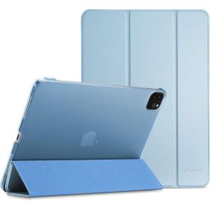 ProCase Smart Case for iPad Pro 12.9 2022/2021/2020/2018, Slim Stand Hard Back Shell Smart Cover for iPad Pro 12.9″ 6th Gen/5th Gen/4th Gen/3rd Gen -Navy(Skyblue)