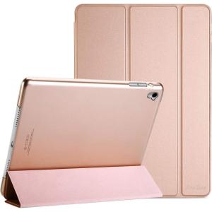 ProCase Smart Case for iPad Pro 9.7 Inch 2016, Ultra Slim Lightweight Stand Smart Case Shell with Translucent Frosted Back Cover for iPad Pro 9.7 Inch (A1673 A1674 A1675) -Emerald(Rosegold)