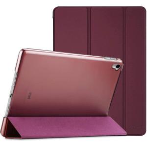 ProCase Smart Case for iPad Pro 9.7 Inch 2016, Ultra Slim Lightweight Stand Smart Case Shell with Translucent Frosted Back Cover for iPad Pro 9.7 Inch (A1673 A1674 A1675) -Emerald(Wine)