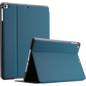 ProCase Smart Cover for iPad 9.7 (2018 & 2017, Old Model) / iPad Air 2 / iPad Air Case, Slim Stand Protective Folio Case for iPad 9.7 Inch 5th/6th Generation, Also Fit iPad Air 2 / iPad Air -Black(Teal)