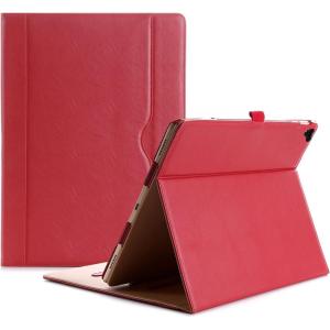 ProCase for iPad Pro 12.9 2017/2015 Case (1st & 2nd Generation), Stand Folio Case Cover for iPad Pro 12.9 Inch (Old Model 2017/2015), with Multiple Viewing Angles, Pencil Holder -Teal(Red)