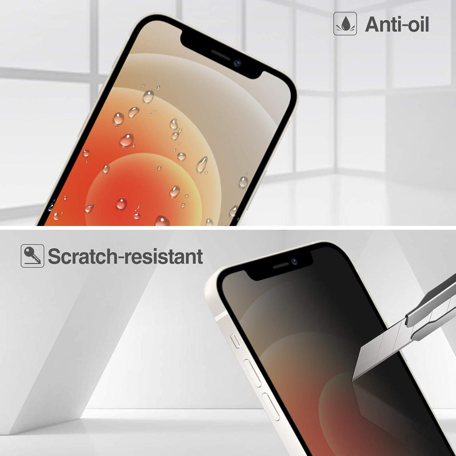 image:image2 Pack ProCase Privacy Screen Protector for iPhone 12 Mini 2020 AntiSpy Tempered Glass Screen Film Guard AntiScratch Screen Protector for 54 iPhone 12 Mini 2020