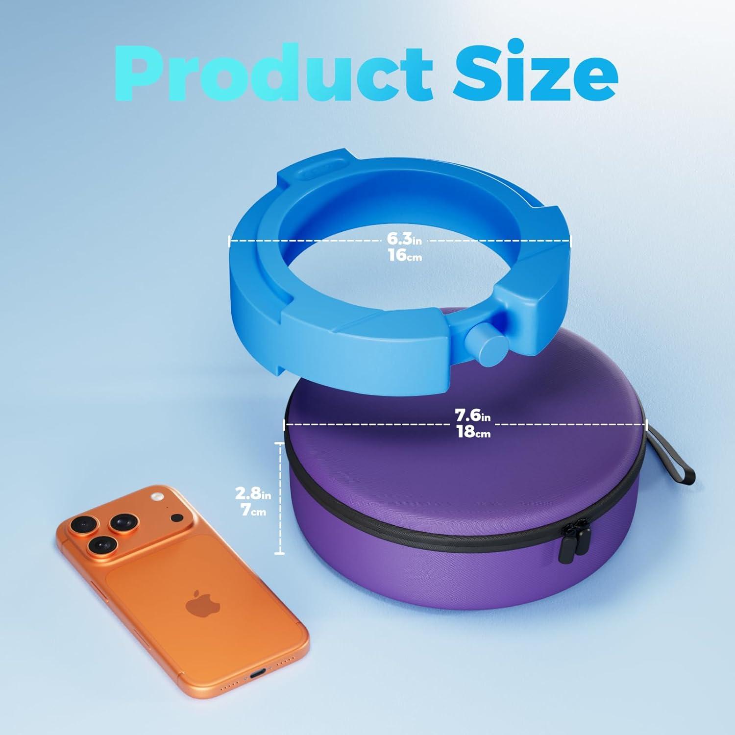 image:imageProCase 10 Slots Insulin Vial Cooler Travel Case with Ice Brick Hard Peptide Storage Carrying Holder for Short Standard 10ml U100 Vials Bottles Diabetic Supplies Kits Cooling Organizer ContainerPurple