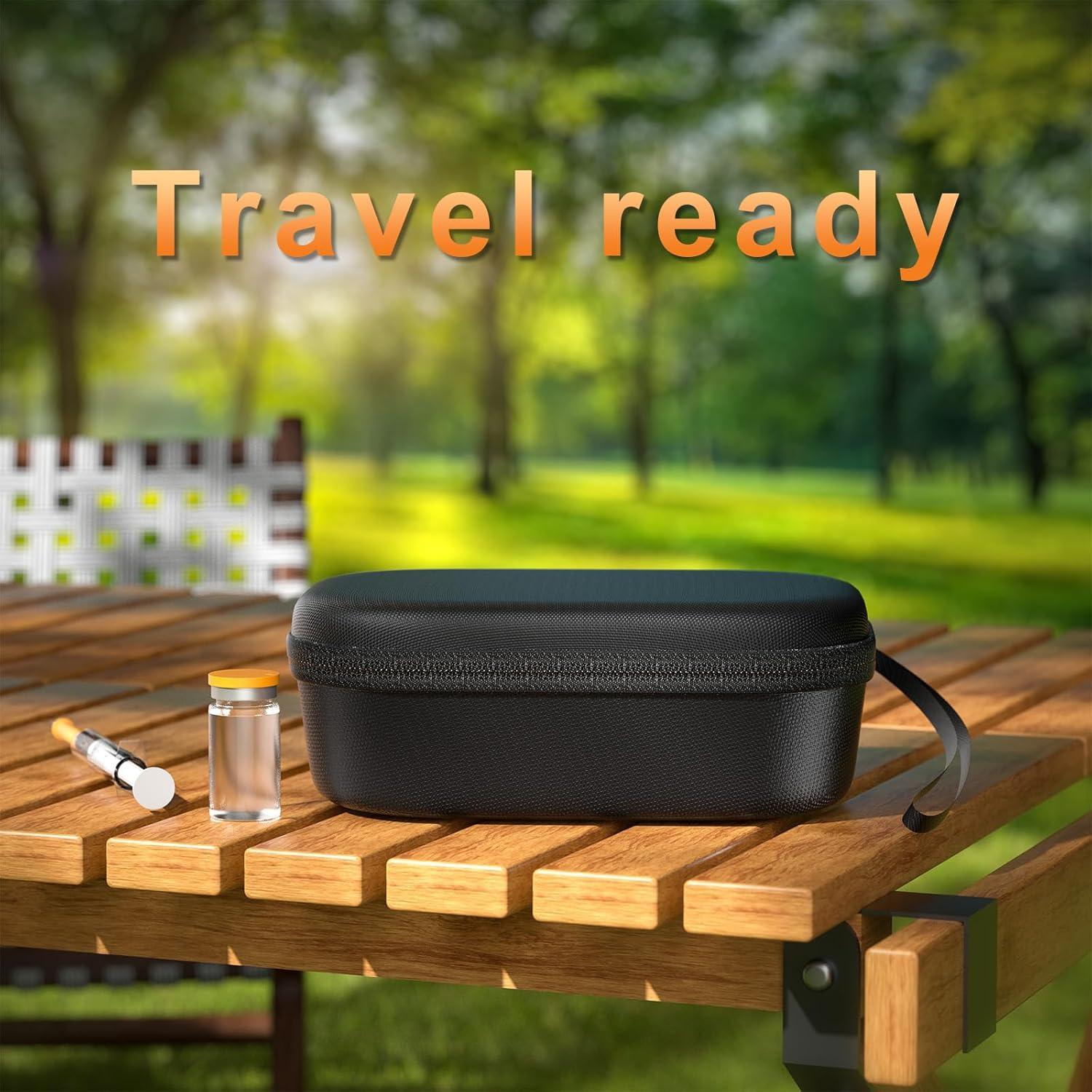image:imageProCase 15 Slots Insulin Vial Holder for Fridge Peptide Travel Storage Hard Carrying Case for Standard 10ml U100 Vials Bottles Diabetic Supplies Kits Organizer Container with Hand Strap BlackBlack