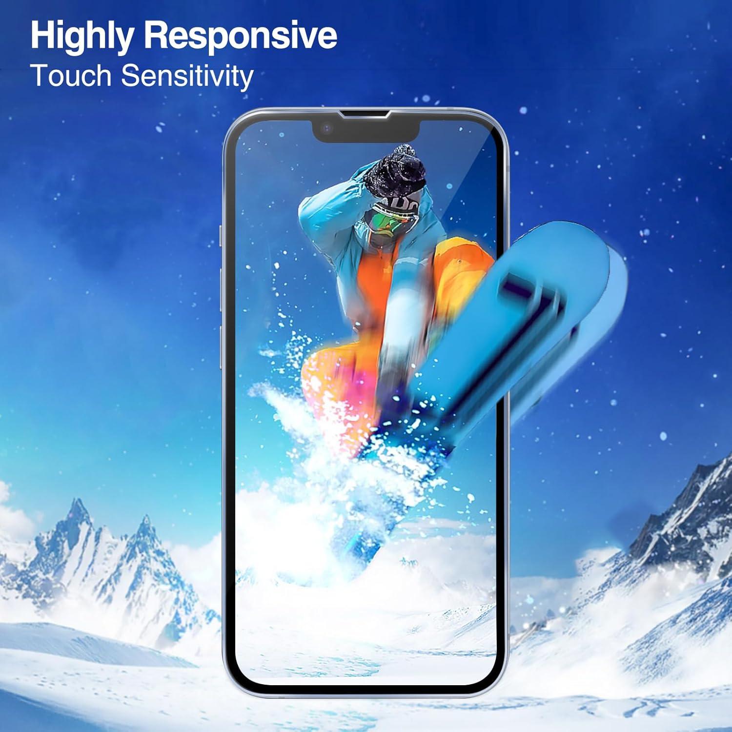 image:imageProCase 2 Pack Clear Screen Protector for iPhone 16e 1413 13 Pro 61 Tempered Glass Film Guard for iPhone 2025 2022 2021 61 Inch