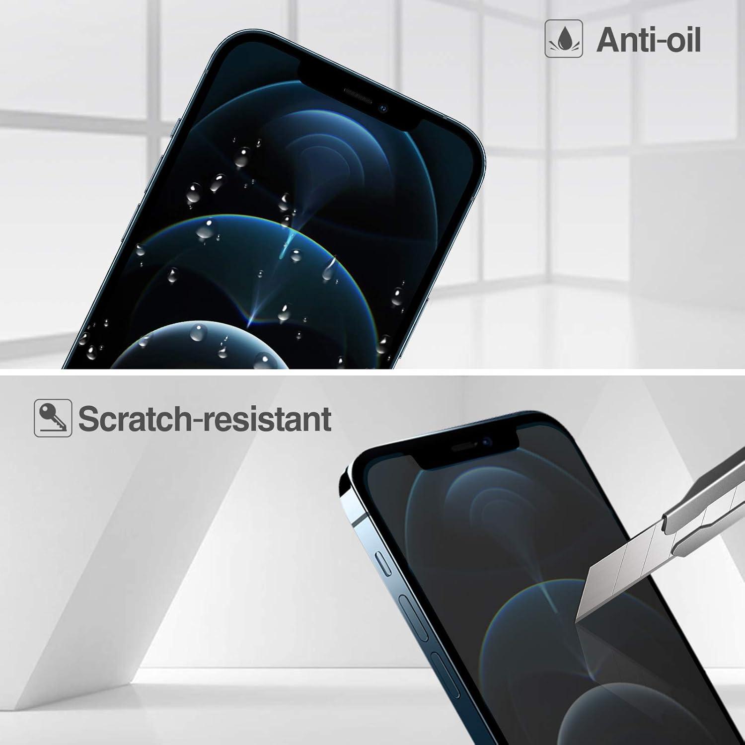 image:imageProCase 2 Pack Privacy Screen Protector for iPhone 12 Pro Max 2020 AntiSpying Tempered Glass Screen Film Guard for iPhone 12 Pro Max 67 Inch 2020
