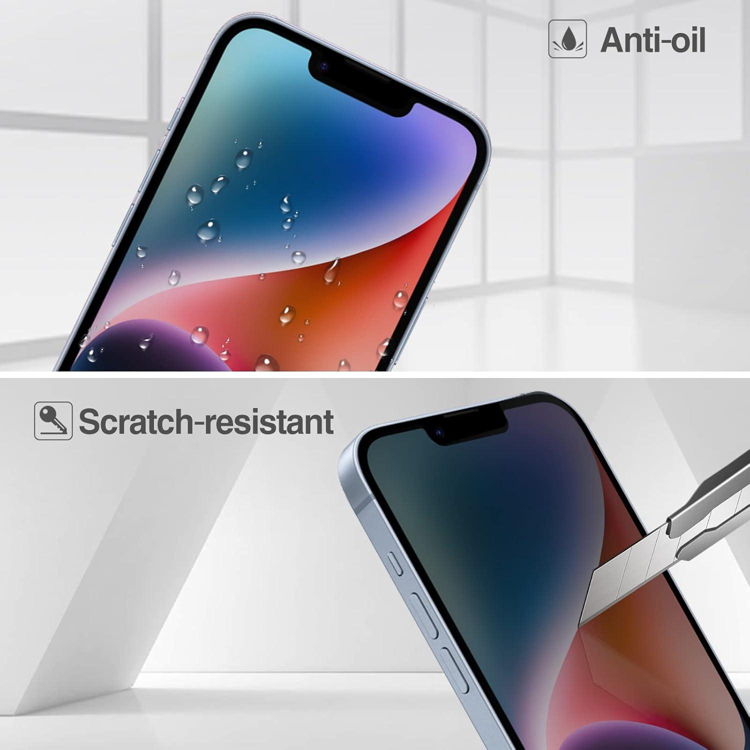 image:imageProCase 2 Pack Privacy Screen Protector for iPhone 16e 1413 13 Pro 61 Tempered Glass Film Guard for iPhone 2025 2022 2021 61 Inch