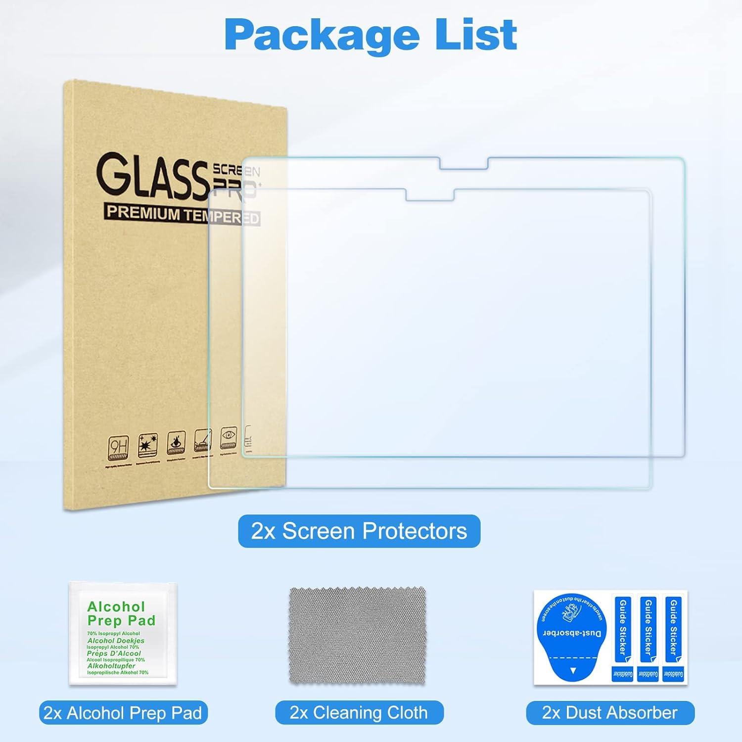image:imageProCase 2 Pack Screen Protectors for MacBook Pro 14 inch 2026 M5 M5 Pro M5 Max amp 2024 M4 A3112 A3185 A3401 2023 2022 2021 M3 M2 M1 Pro Max Tempered Glass Film for 14