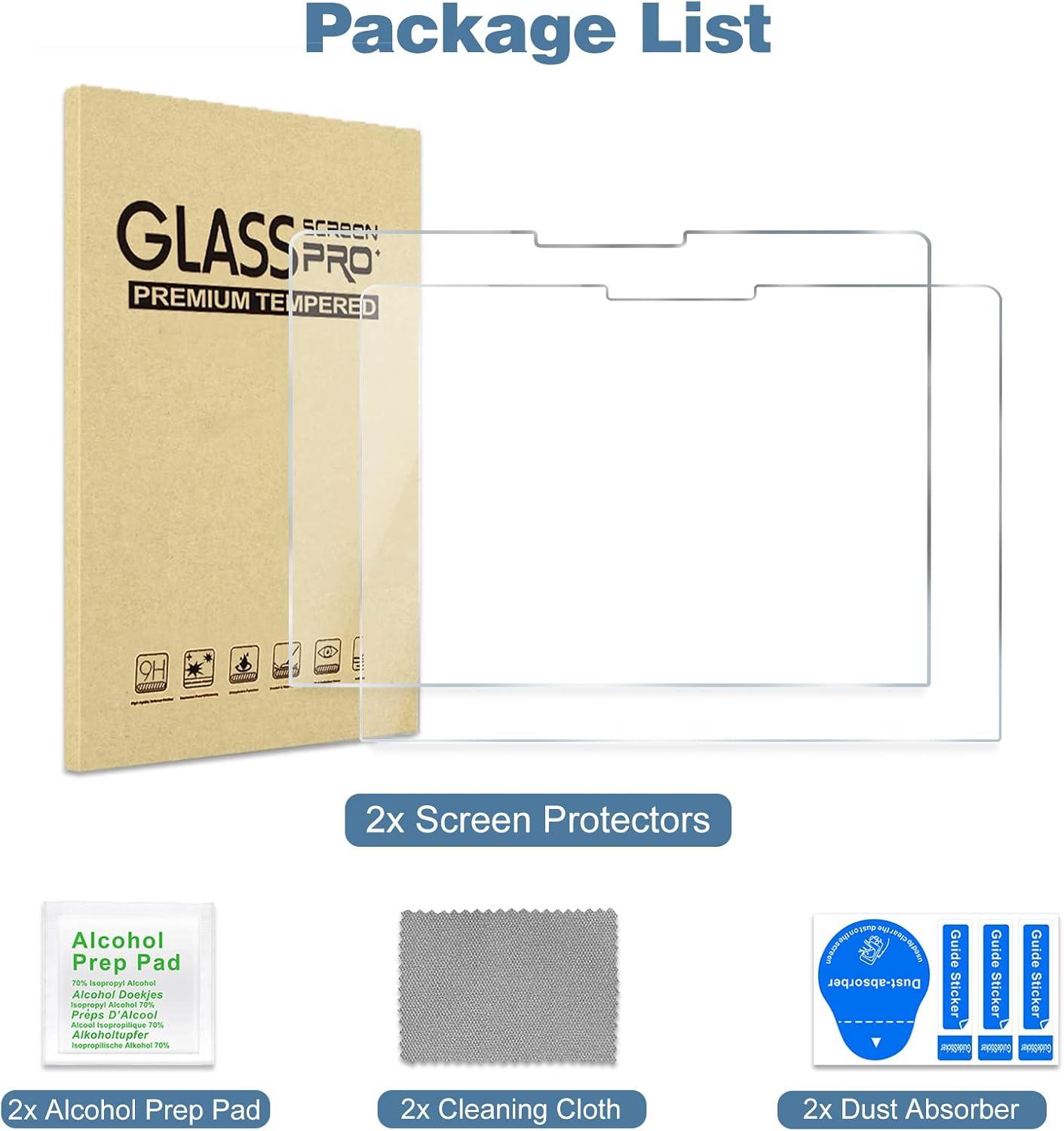 image:imageProCase 2 Pack Tempered Glass Screen Protector for Microsoft Surface Laptop Go 321 124 Inch Super HD Transparency Screen Film Guard for Surface Laptop Go 20232022 2020 124