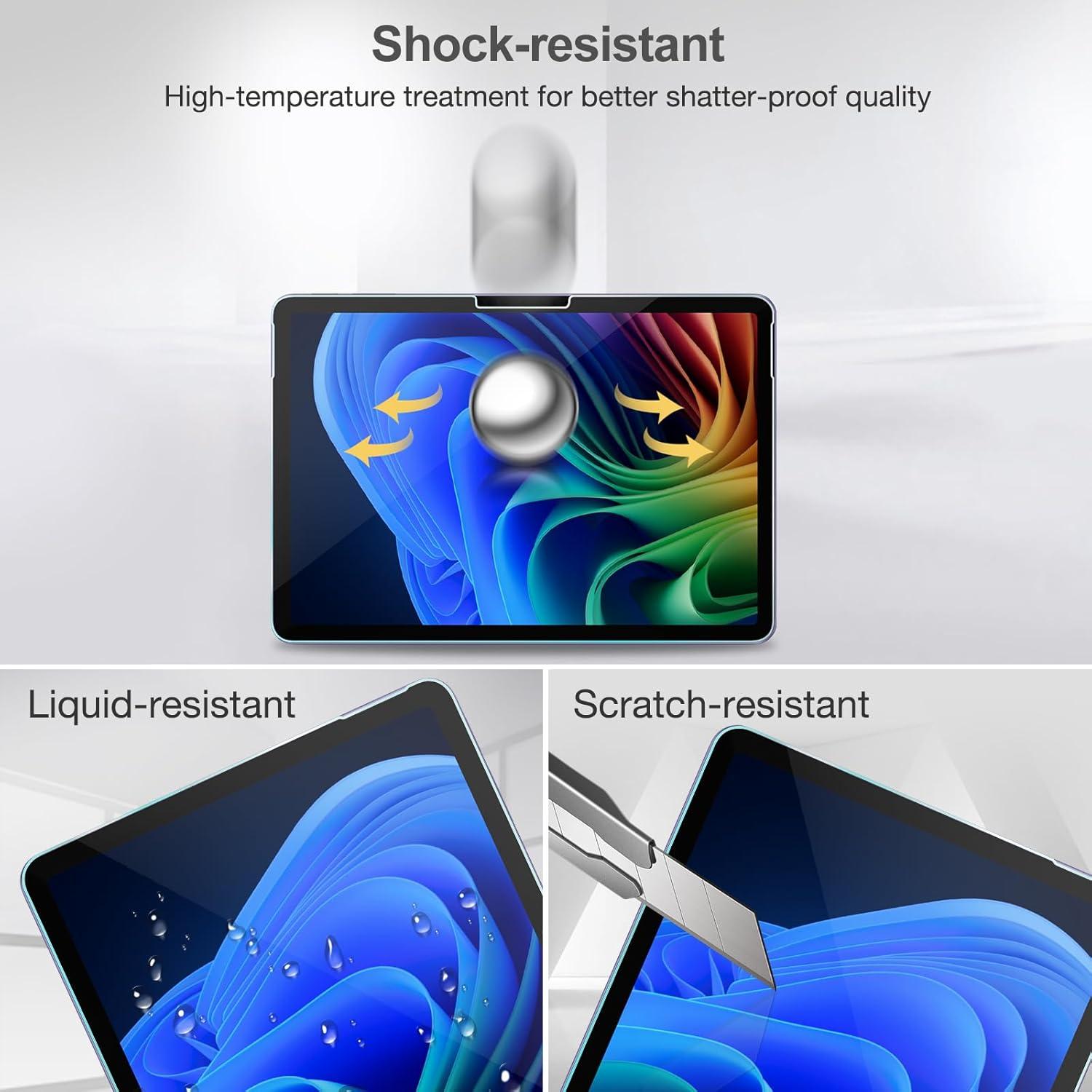 image:imageProCase 2 Pack Tempered Glass Screen Protector for Surface Pro 1110 2024 Pro 9 2022 Pro 8 2021 Pro X 13 inch 9H Ultra Thin Screen Film Guard for 13 Surface Pro 11 10 9 8 Pro X12 Surface Pro 12 2025