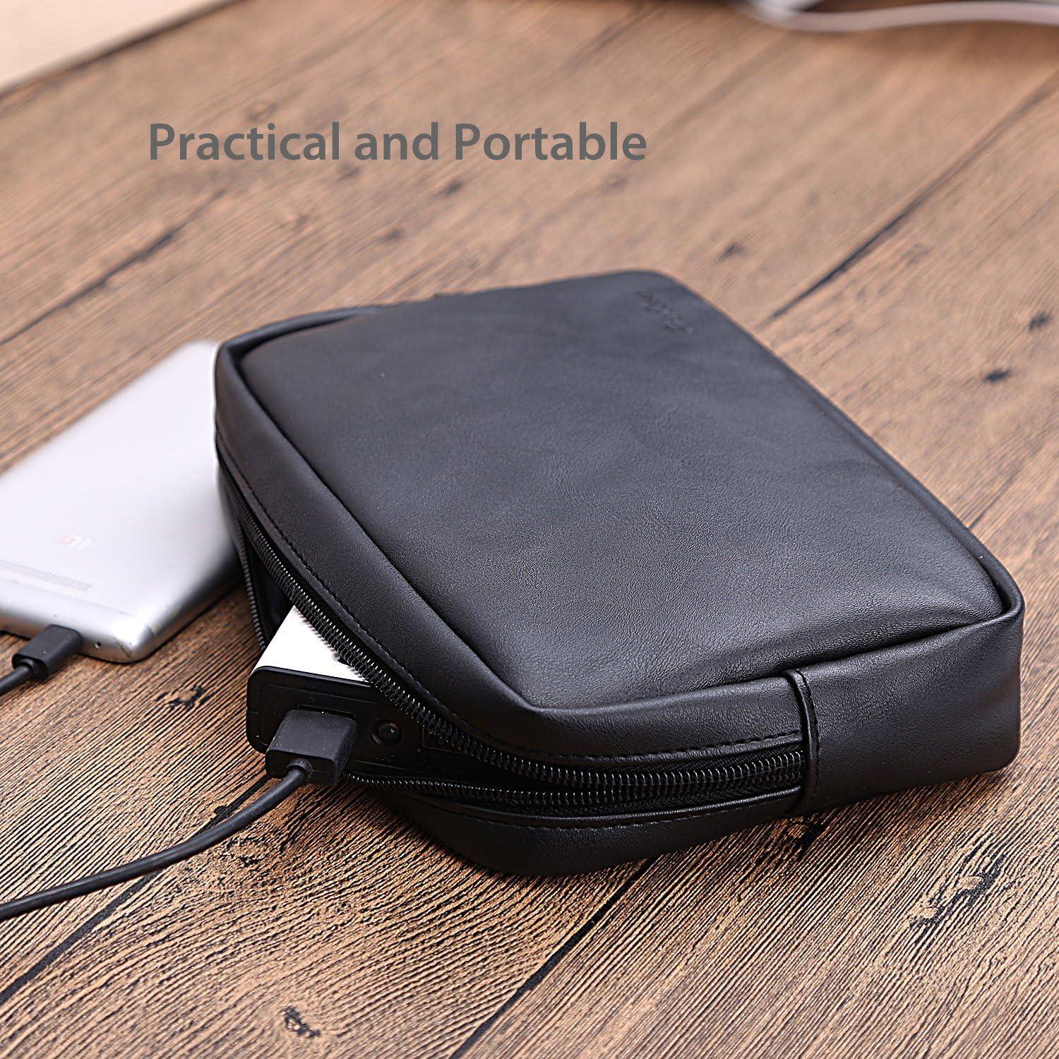 image:imageProCase Accessories Bag Organizer Power Bank Case Electronics Accessory Travel Gear Organize Case Cable Management Hard Drive Bag Black