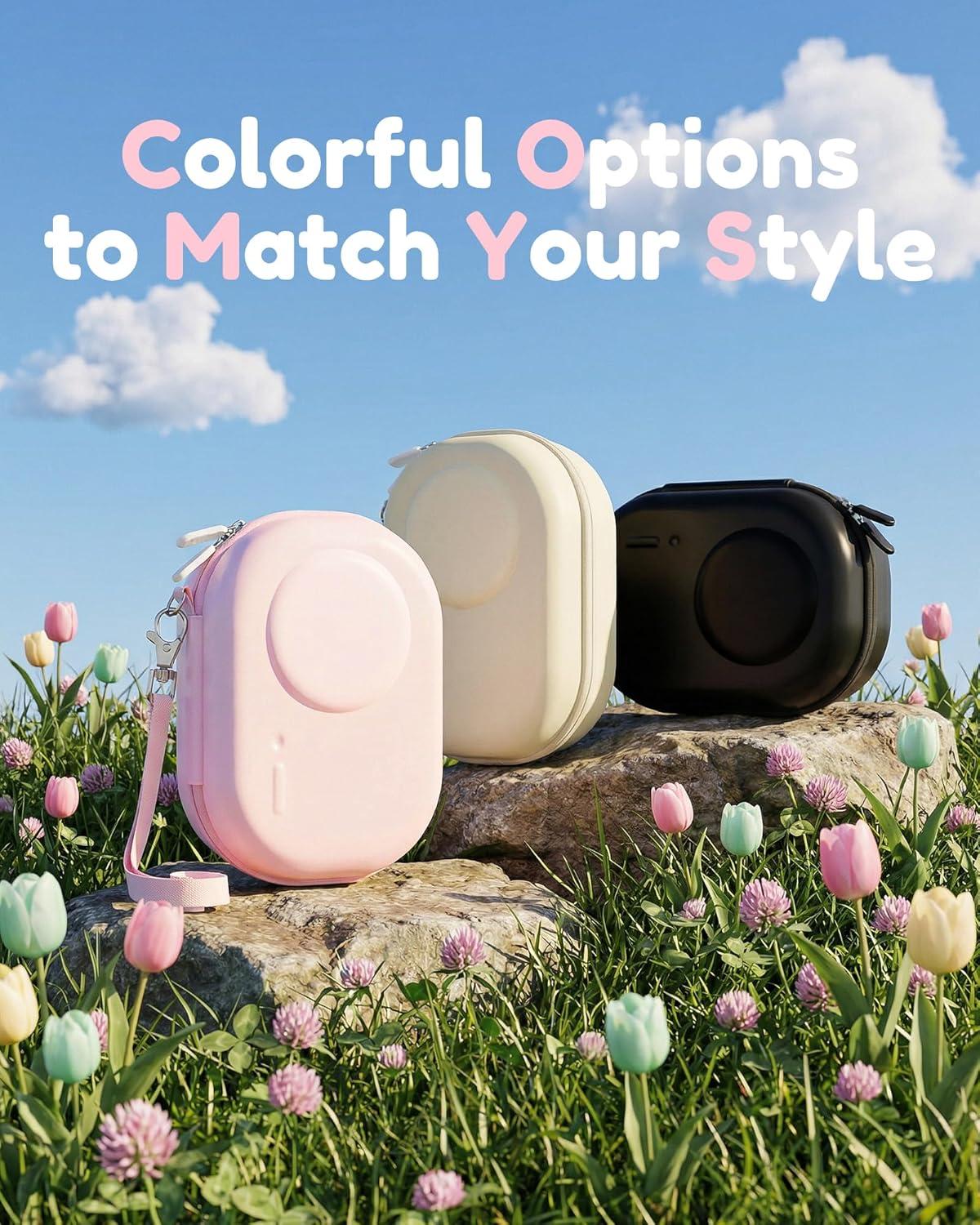 image:imageProCase Camera Case for Kodak PIXPRO FZ55FZ45C1 Zoom Compact Hard Shell with Snug Fit Protection Small Digital Camera Travel Case with Mesh Pocket Cute Portable Bag for Kids PinkPink