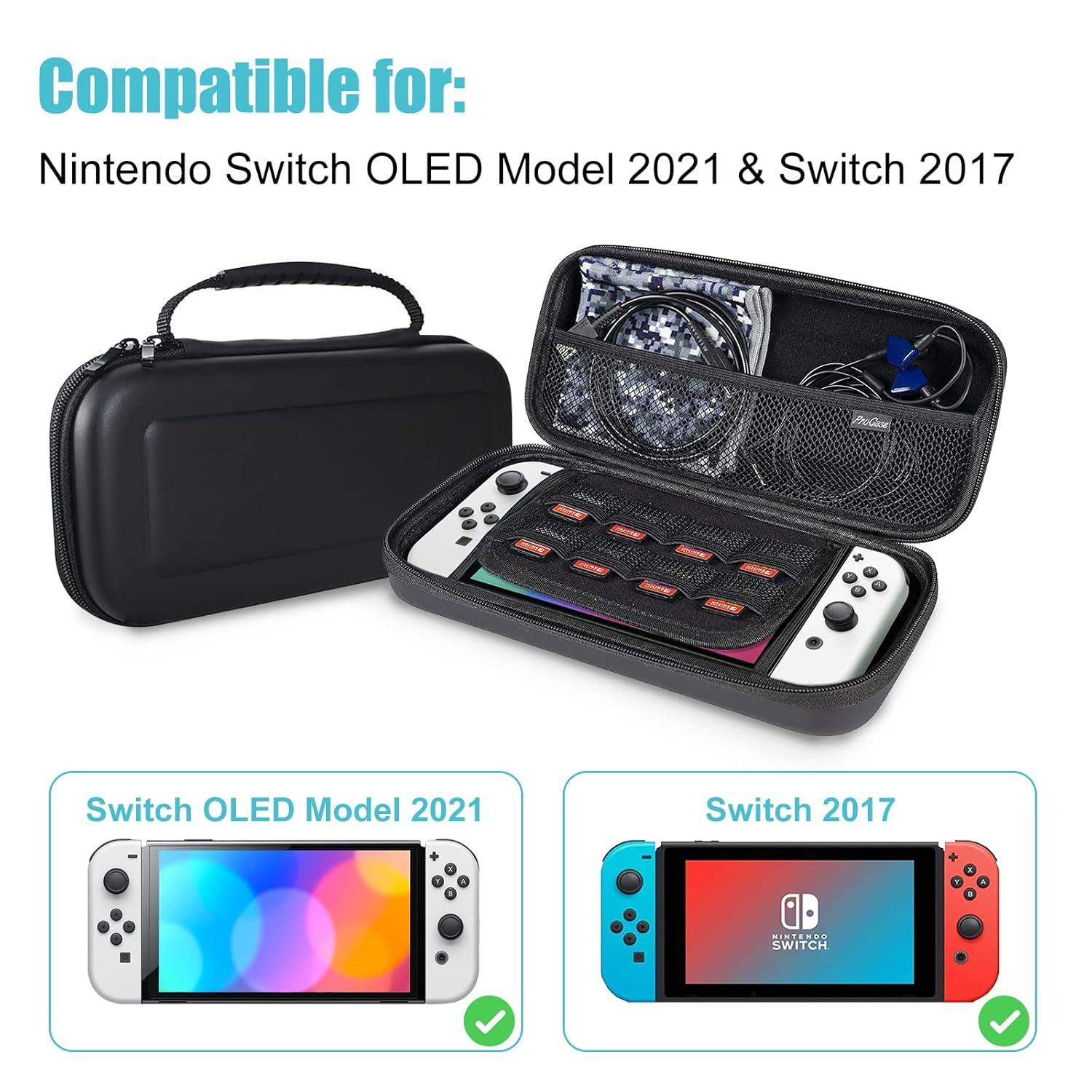 image:imageProCase Carrying Case for Nintendo Switch 2 2025 with 24 Game Card Slots Hard Portable Travel Case Storage Bag Protective Pouch for 2025 Nintendo Switch 2 Console amp Accessories RedBlack Standard Size