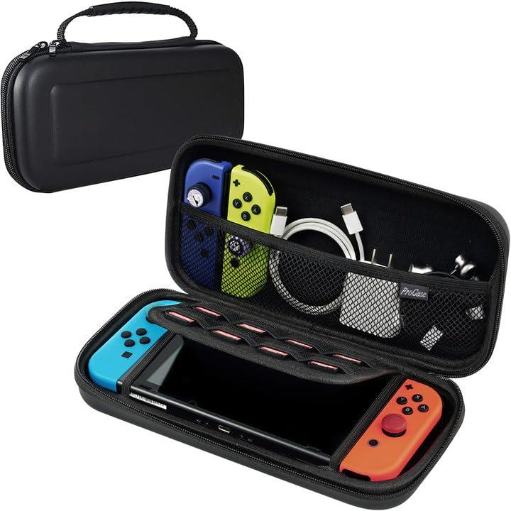 image:imageProCase Carrying Case for Nintendo Switch 2 2025 with 24 Game Card Slots Hard Portable Travel Case Storage Bag Protective Pouch for 2025 Nintendo Switch 2 Console amp Accessories RedBlack Standard Size