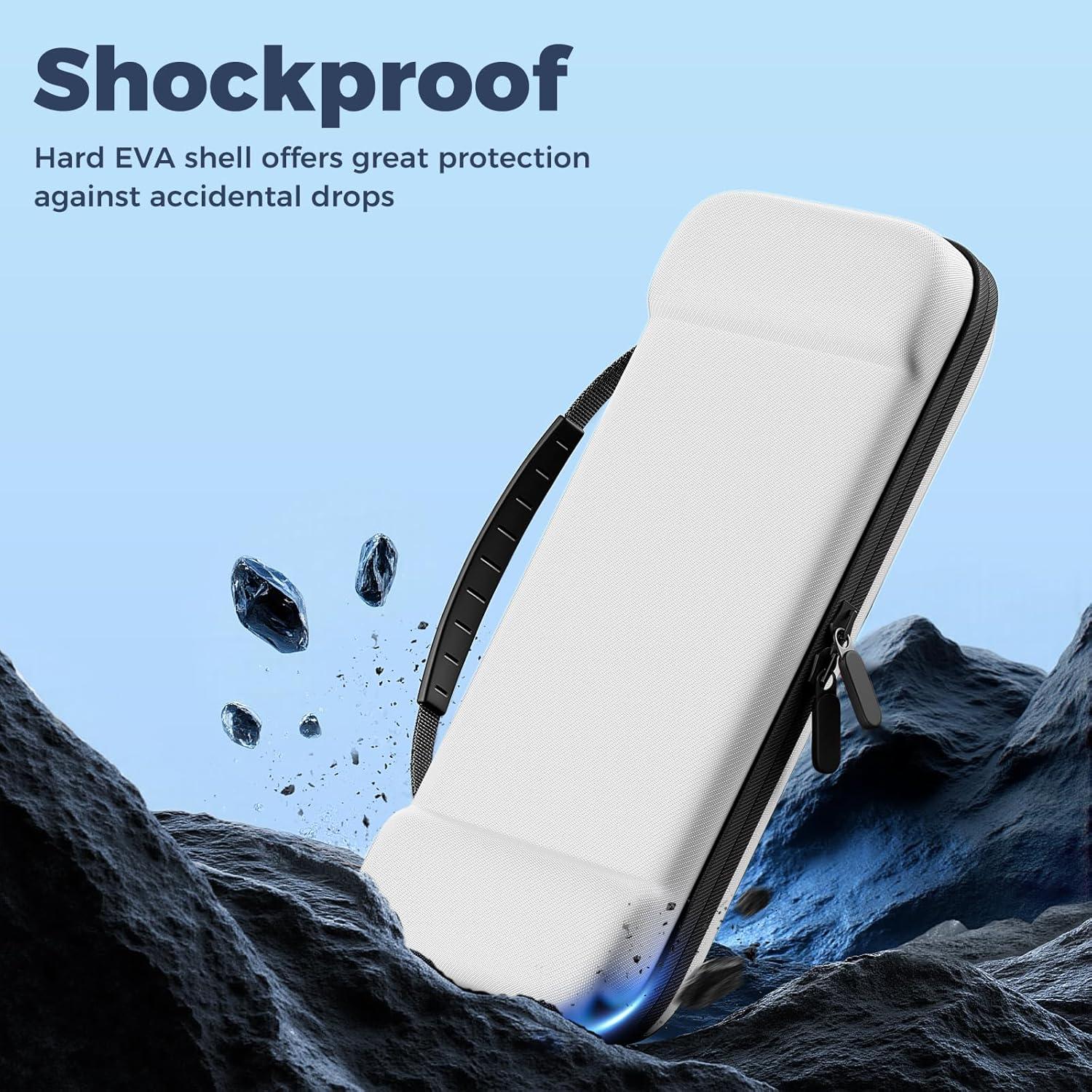 image:imageProCase Carrying Case for Nintendo Switch 2 2025 with 24 Game Card Slots Hard Portable Travel Case Storage Bag Protective Pouch for 2025 Nintendo Switch 2 Console amp Accessories RedWhite Large Size Fit AC Adapter