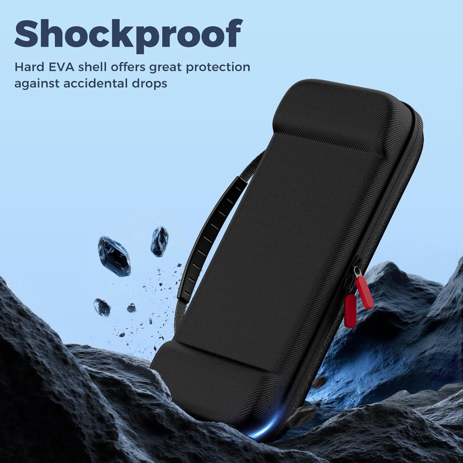 image:imageProCase Carrying Case for Nintendo Switch 2 2025 with 24 Game Card Slots Hard Portable Travel Case Storage Bag Protective Pouch for 2025 Nintendo Switch 2 Console amp Accessories RedBlack Large Size Fit AC Adapter