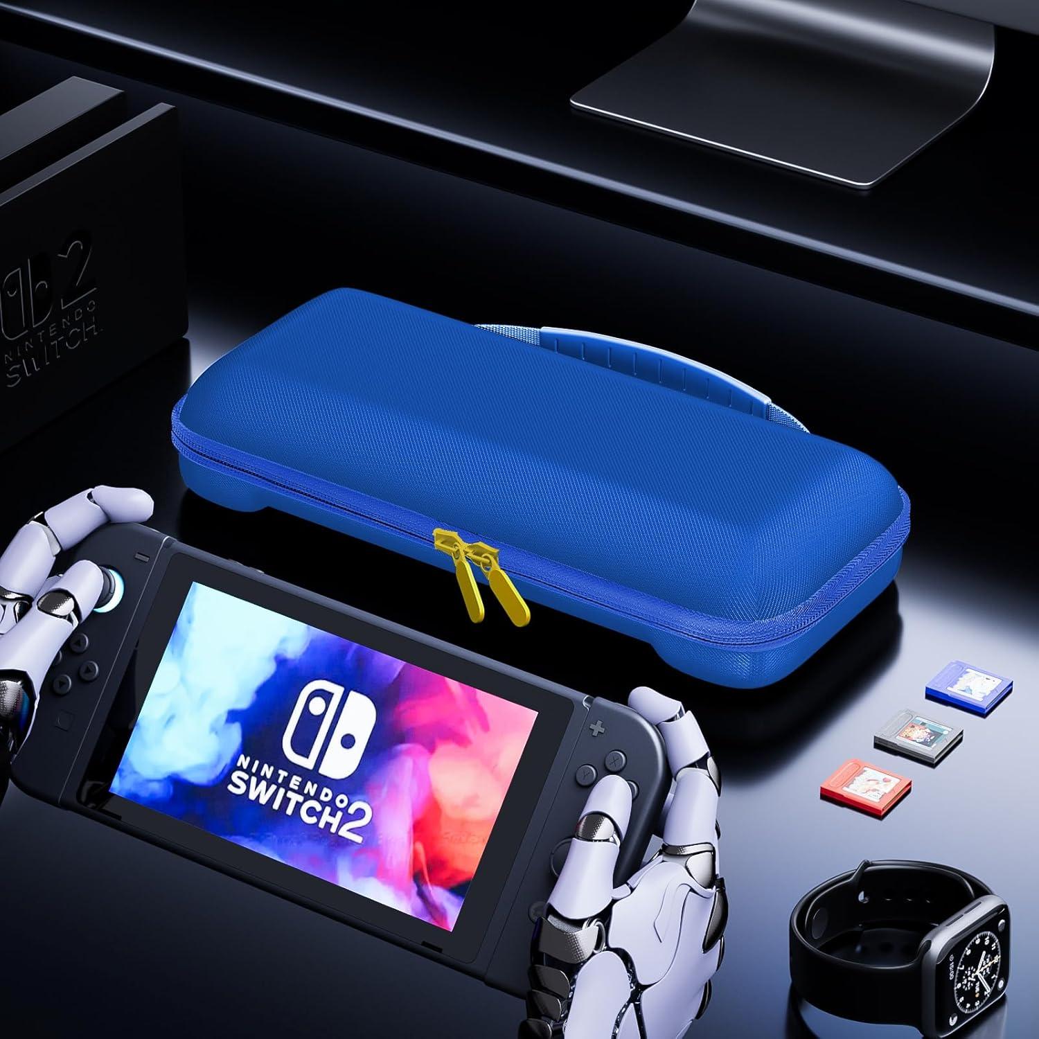 image:imageProCase Carrying Case for Nintendo Switch 2 2025 with 24 Game Card Slots Hard Portable Travel Case Storage Bag Protective Pouch for 2025 Nintendo Switch 2 Console amp Accessories RedBlue Standard Size