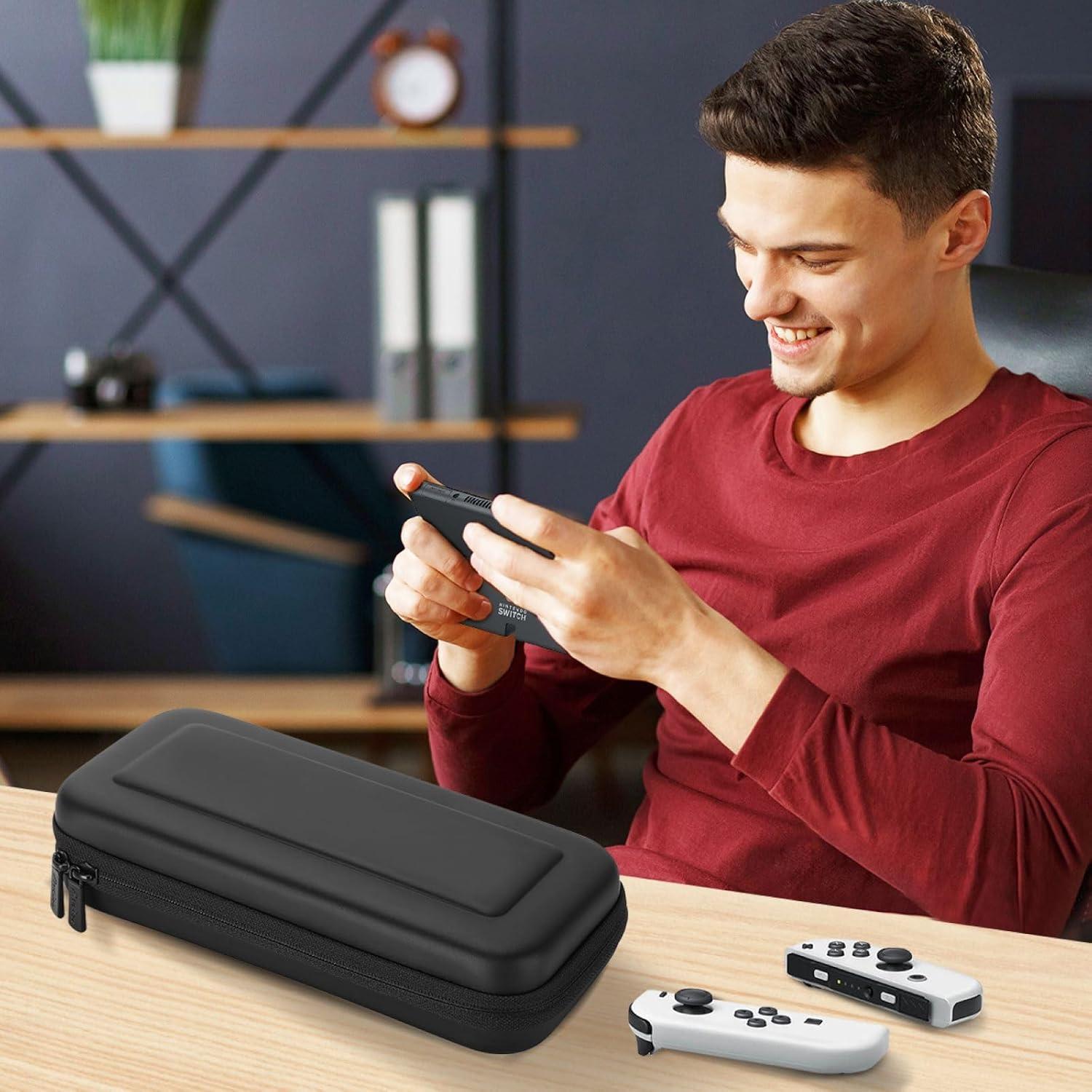 image:imageProCase Carrying Case for Nintendo Switch 2 2025 with 24 Game Card Slots Hard Portable Travel Case Storage Bag Protective Pouch for 2025 Nintendo Switch 2 Console amp Accessories RedBlack Standard Size
