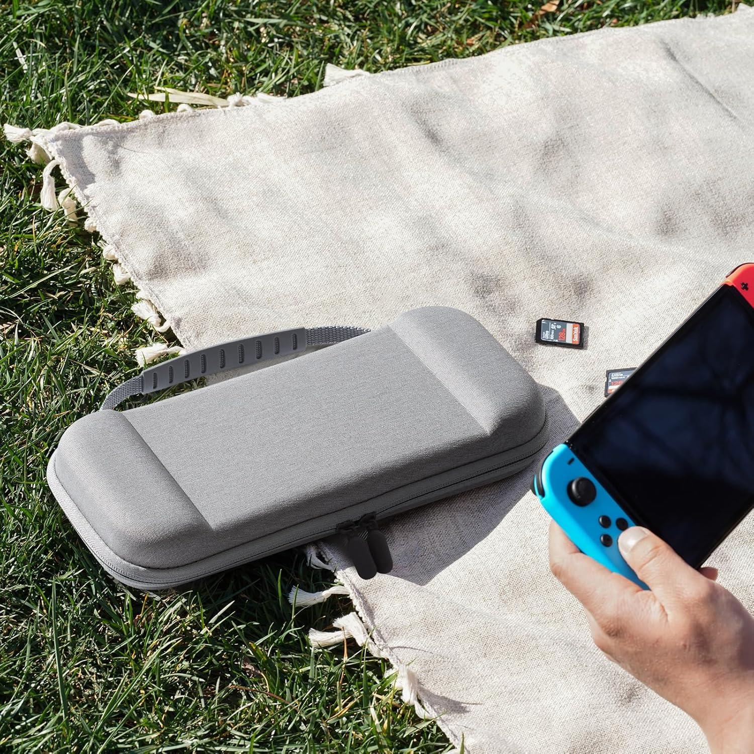 image:imageProCase Carrying Case for Nintendo Switch 2 2025 with 24 Game Card Slots Hard Portable Travel Case Storage Bag Protective Pouch for 2025 Nintendo Switch 2 Console amp Accessories RedGrey Standard Size
