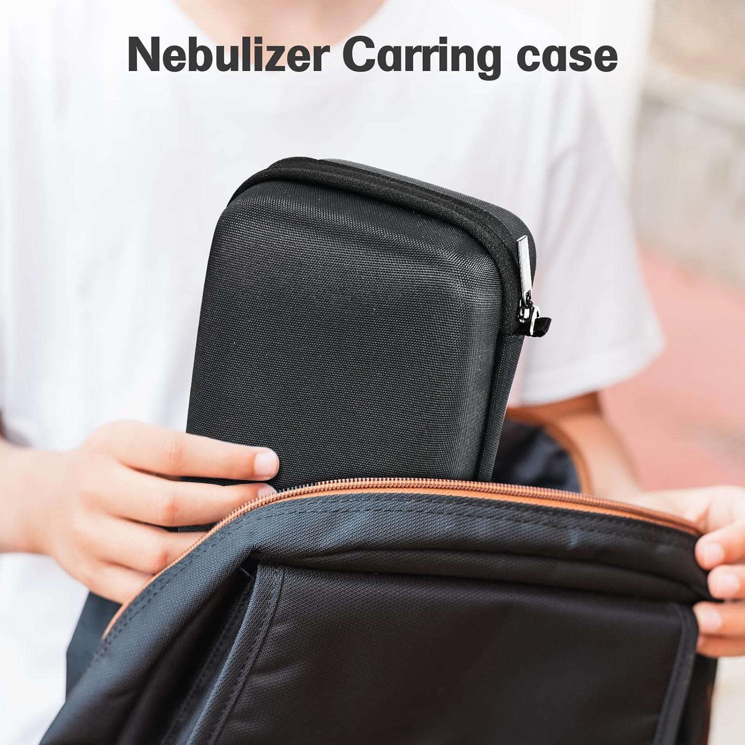 image:imageProCase Carrying Case for Portable Nebulizer Travel Handheld Nebulizador Machine for Adults Kids Hard Organizer Holder Storage Bag with Pocket for Chamber Inhaler Spacer Asthma Medicine Kits BlackBlack