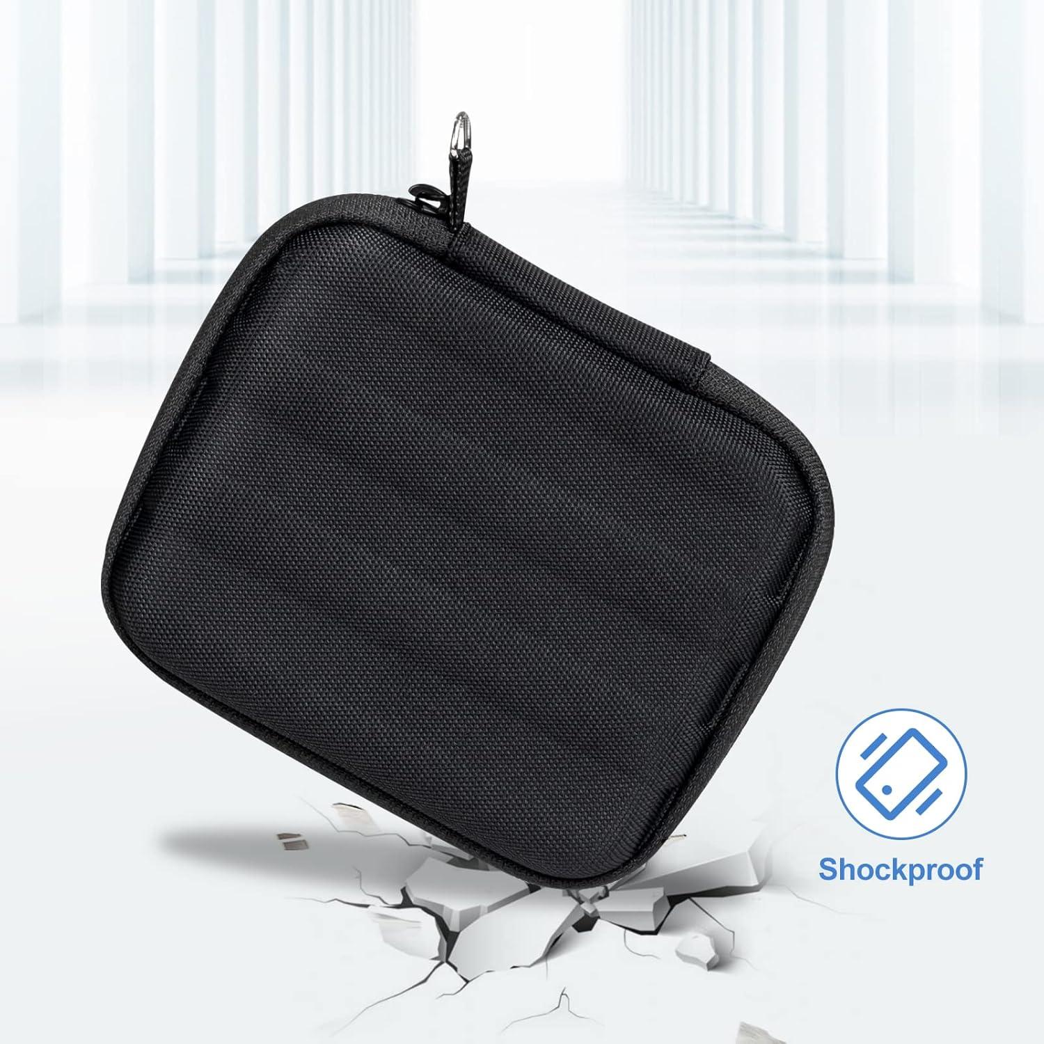 image:imageProCase Carrying Case for Samsung T7 Shield External SSD with 2 Cable Ties Hard EVA Shockproof Storage Travel Organizer for T7 Shield Portable Solid State Drive USB 32 1TB 2TB BlackBlack